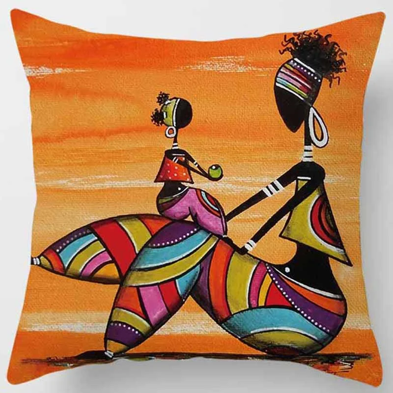 1 шт. этнический принт Африканской девушки льняные наклейки автомобильные