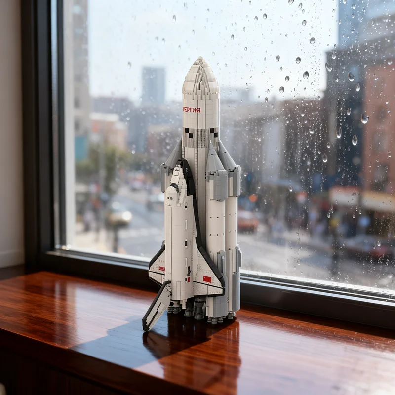 Фото 5880 деталей MOC Energia Buran: Классическая модель космического корабля Galaxy SciFi, расширенный набор для сборки, премиум-класс, детализированная игрушка-конструктор, подарок №1