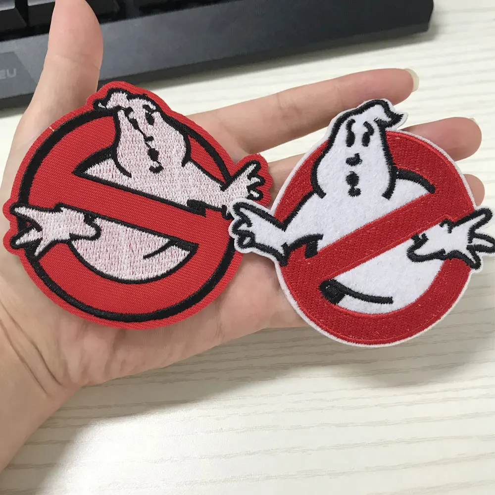 

Ghost Iron on Patch Sewing on Embroidered Applique Fabric for Jacket Badge Clothes Stickers Clothing Thermoadhesive Patches Diy