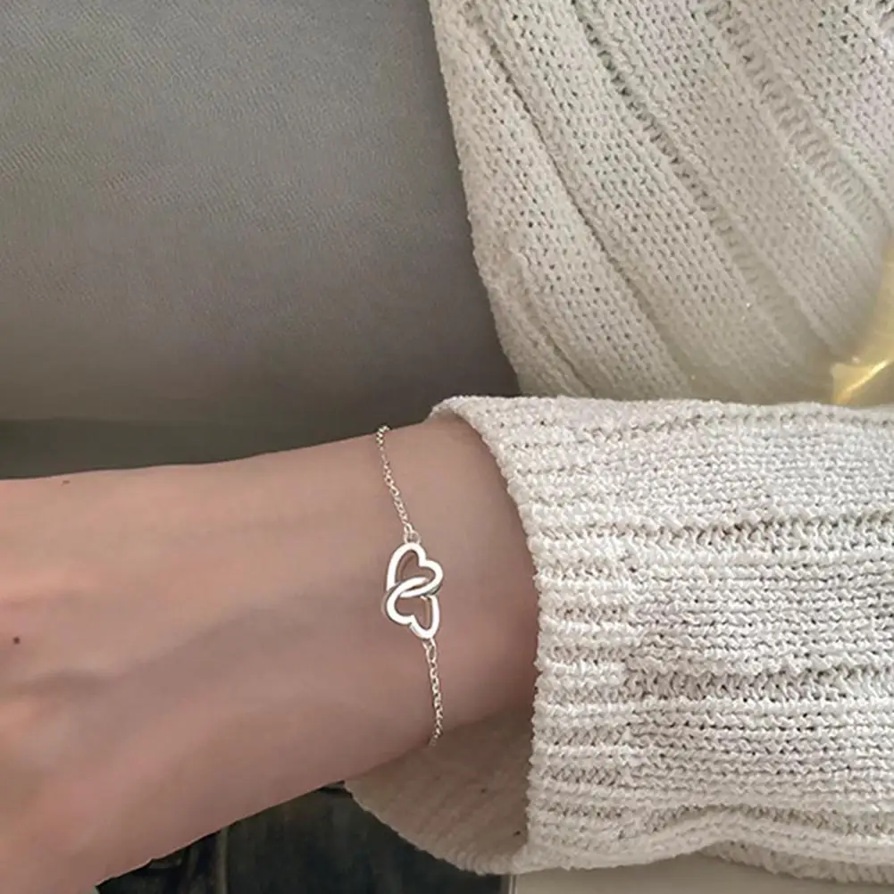 

Great Bracelet Simple Heart Pendant Anti-deformed Hand Chain Women Hand Chain Hand Chain
