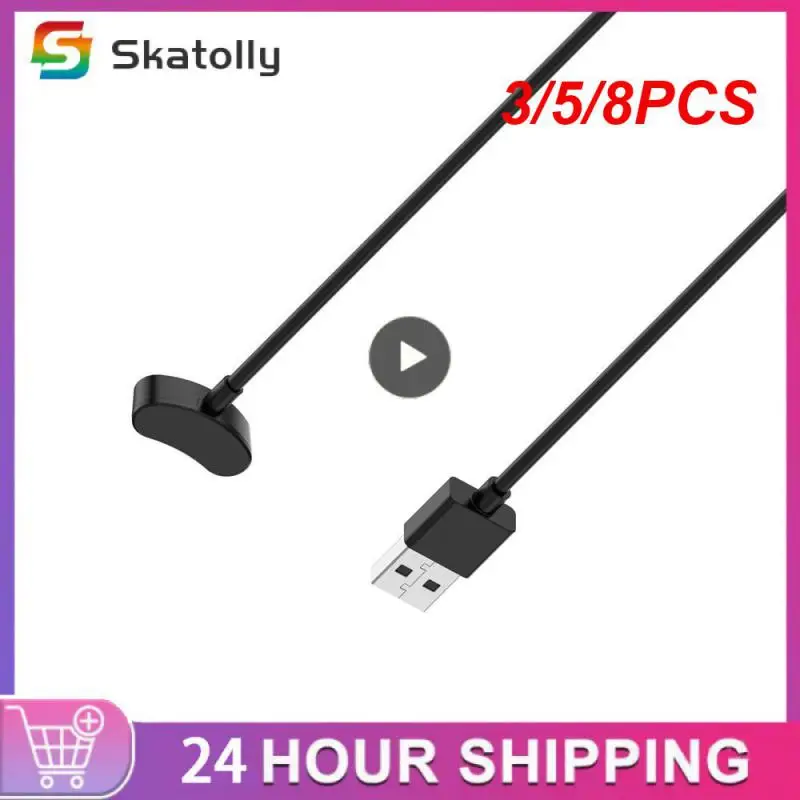 

3/5/8PCS Black Charging Cable Firm And Not Loose Battery Protection Magnetic Charging Cable Steady Current Battery Life