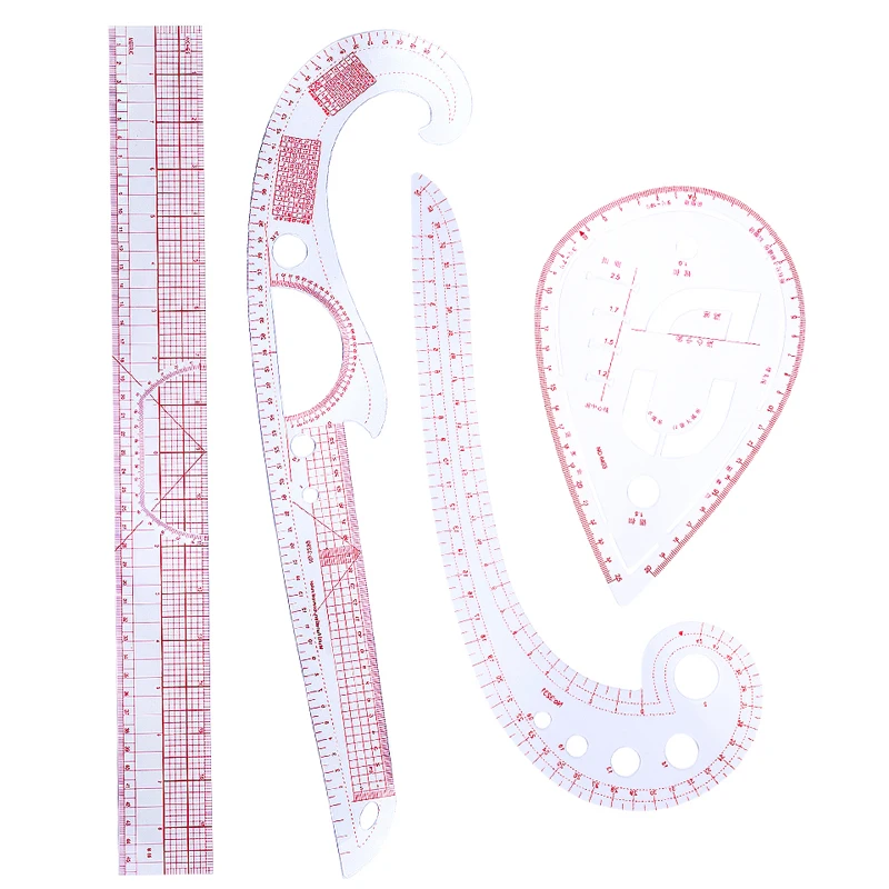 

Sewing French Curve Ruler Measuring Plastic Curve Ruler Tailor Tool Multi-function Household Sewing Machine Accessories