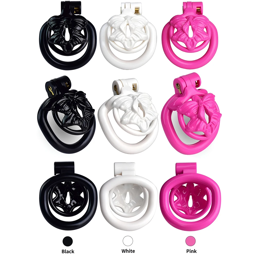 Мужской Пояс верности LEZEE из смолы женский дизайн в виде бабочки розы кольца на