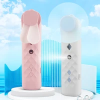 portable handheld usb rechargeable fan water mist humidifier sprayer plastic pocket electronic cooling fans car
