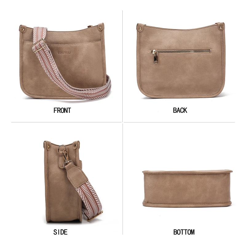 Винтажная сумка на плечо из искусственной кожи