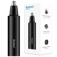 original kemei professional nose ear hair trimmer for men rechargeable electric trimer nose hair removal ear cleaner washable