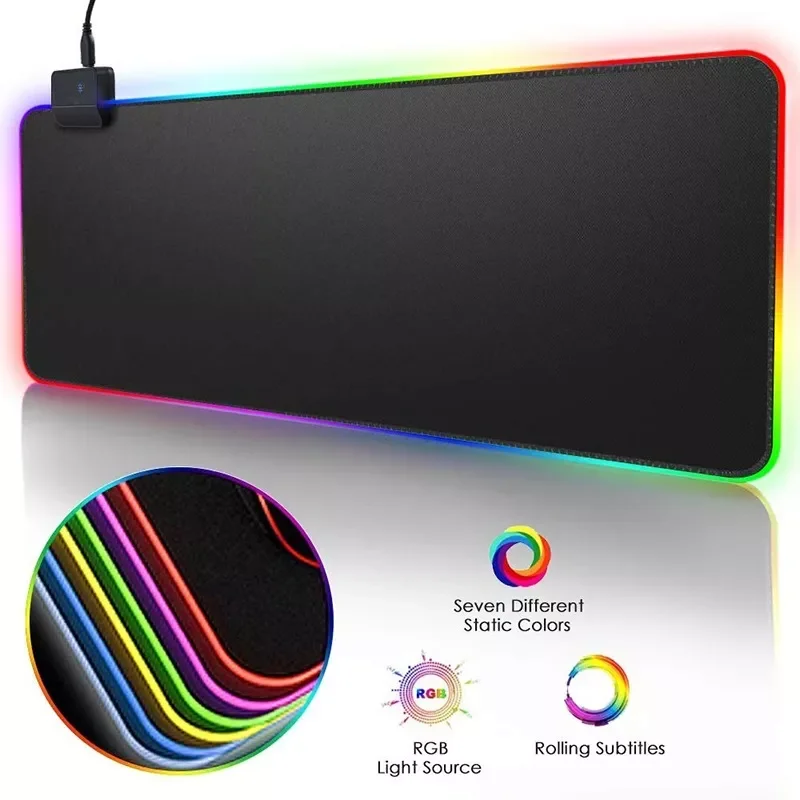 

RGB Gaming Mouse Pad Large Mouse Pad Gamer XXL Led Computer Mousepad Big Mouse Mat with Backlight Carpet For keyboard Desk Mat