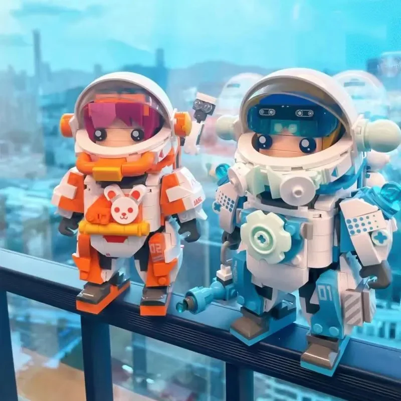 

2022 City Creativity Space Exploration Scientist Astronaut Building Blocks Bricks Kids Toys Birthday Gift