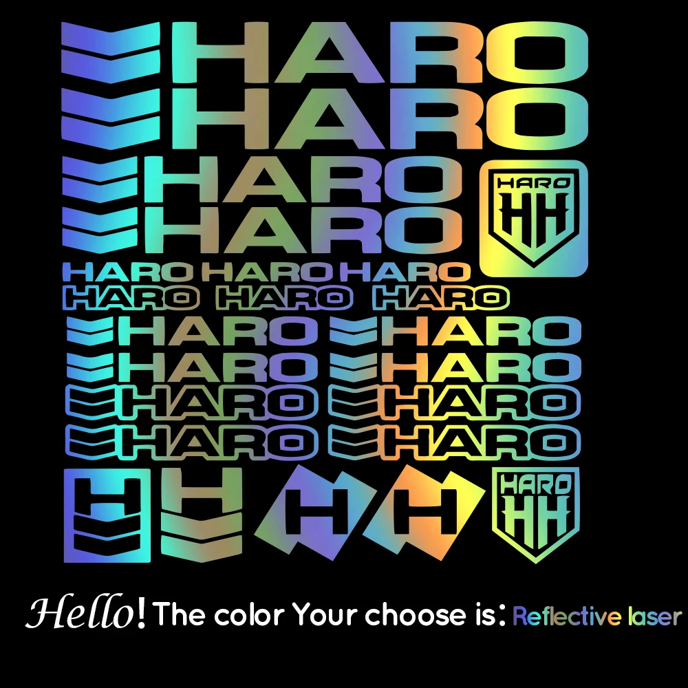 For Haro Vinyl Decals Stickers Sheet Bike Frame Cycle Cycling Bicycle Mtb Race Road car styling Graphic car body Decals Sticker