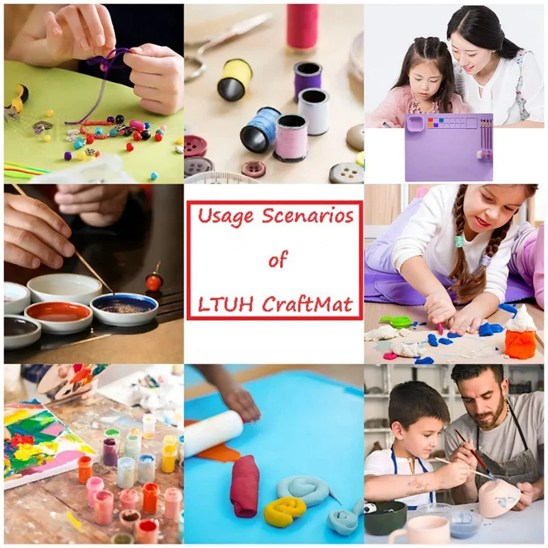 Силиконовый коврик для рисования силиконовый подходит детей с 1 очисткой и 10