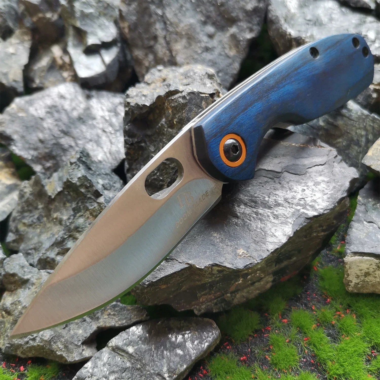 

Tactical Folding Knife Stainless Steel Blade Wood Handle Outdoor Camping Hunting Survival Fruit Cutter EDC Tool