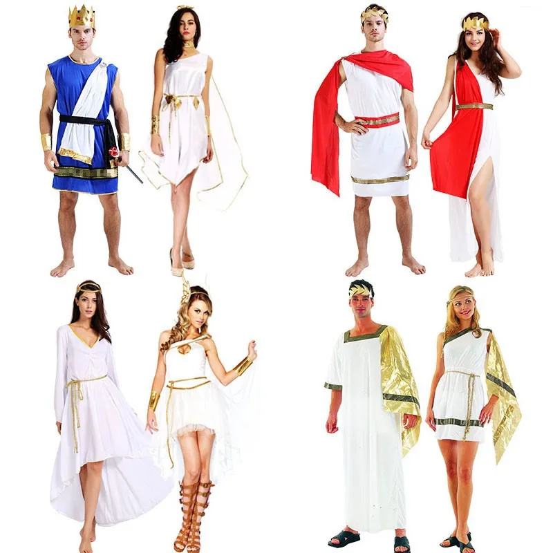 

Women Men Ancient Greece Angle Costume Adults Lovers Greek Cosplay Costumes Carnival Halloween Party Role Play