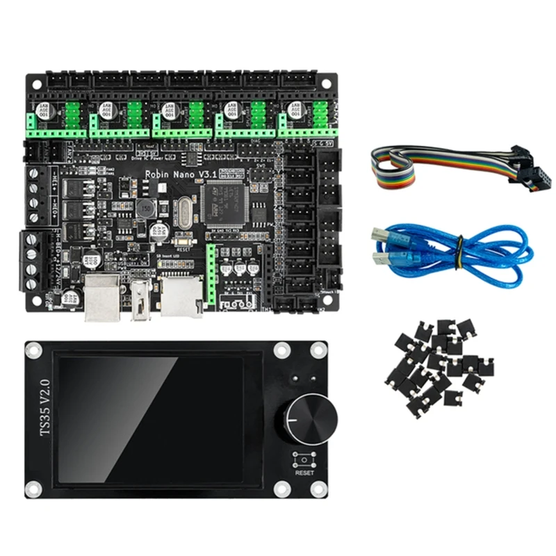 

3D Printer Motherboard Kit MKS Robin Nano V3 + MKS TS35 TFT Touch Screen Set Nano V3.0 32Bit 168Mhz F407 Control Board