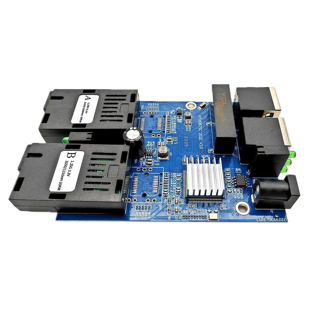 1/5/10 шт. 10/100/1000 м обратный POE G2F2E Fast Ethernet оптоволоконный переключатель выход 12 В