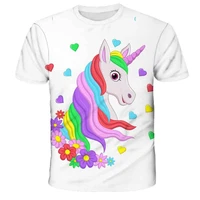 unicorn clothes for baby boys girls new summer cute t shirts short pants casual outfits kid clothing 3 14 years old