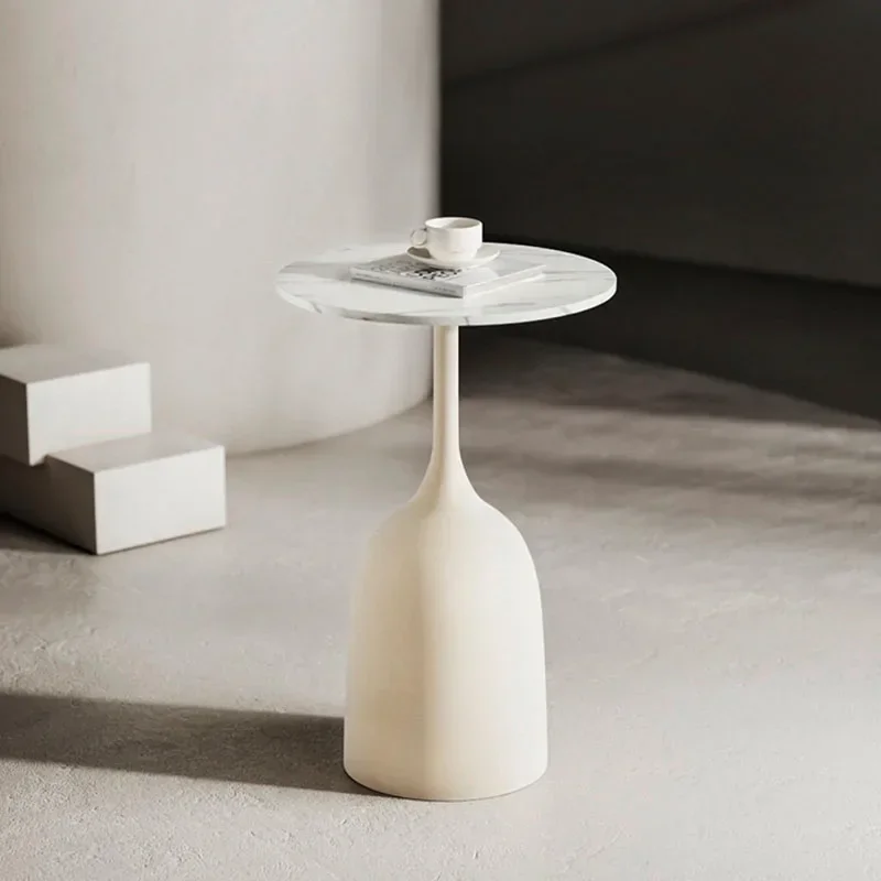 Белый журнальный столик для гостиной современный дизайн домашний