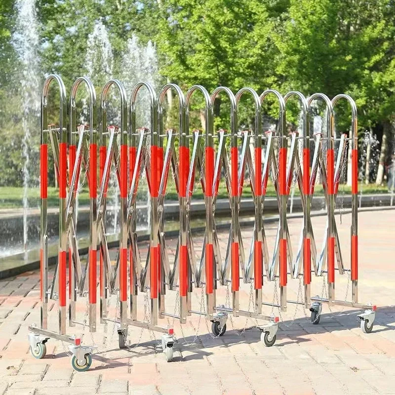 Телескопический забор из нержавеющей стали подвижный для детского сада