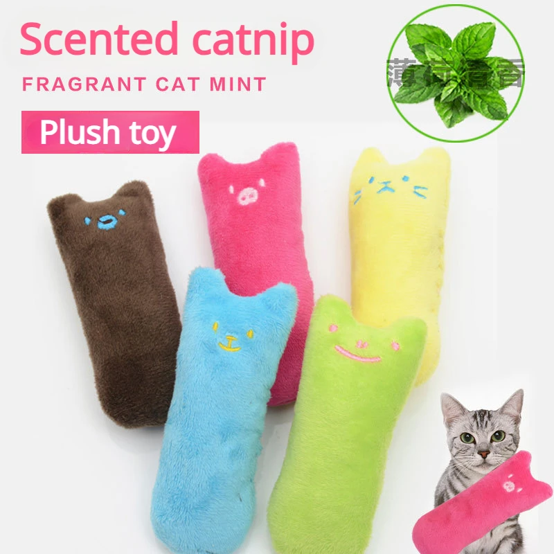 

Catnip Molar Cat Toy Cute Cat fun Interactive Plush Toy Pet Chewing Sounding Toy Mint kitten claws Thumb Pillow Pet Accessories