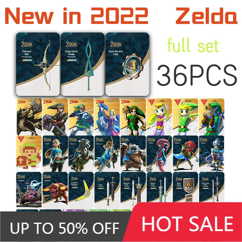 

Amiibo Linkage Card The Legend of Zelda Breath of The Wild Calamity Apocalypse 36 Pieces/set Spiel Sammlung Free Shipping Items
