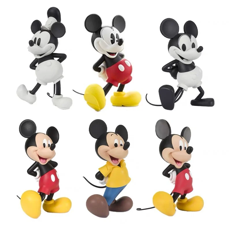 

2022 Disney Minnie Mickey Mouse Statue Figurines Cute Dolls Kids Anime Action Figures Model Ornament Children Toys Gifts