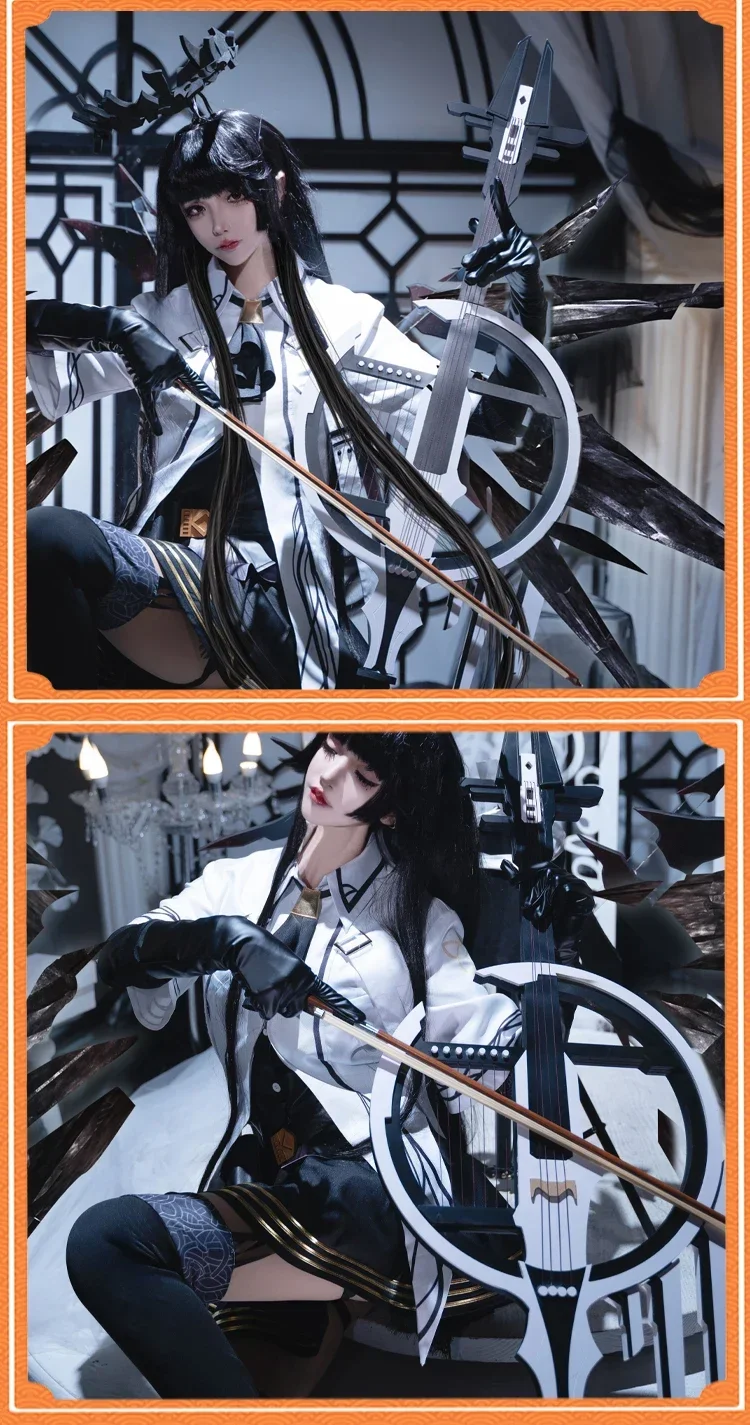 Фото Реквизит для косплея Virtuosa Arknights Cello Wing, реквизит для косплея на Хэллоуин, Рождество, вечеринки, для комикс-шоу №5