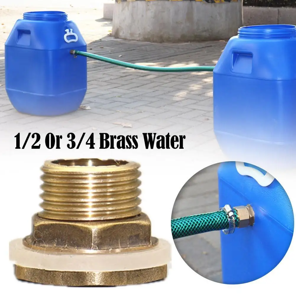 

1pcs Copper Water Tank Connector 1/2" 3/4" 1" BSP Male Brass Pipe Single Loose Key Swivel Fittings Nut Jointer