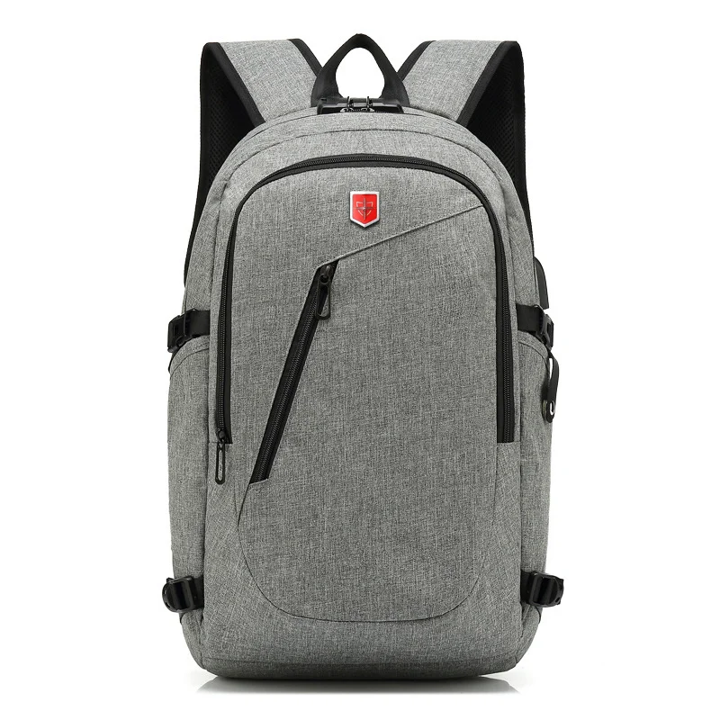 

Рюкзак мужской непромокаемый под ноутбук 15,6 дюйма с USB-портом для зарядки и защитой от кражи