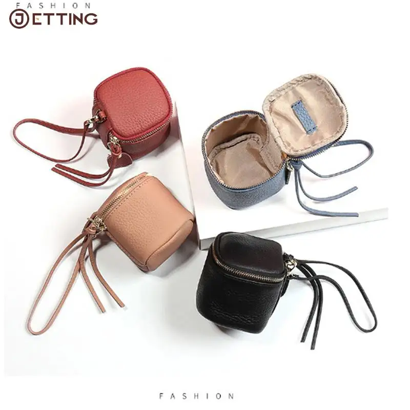 

1PCS Mini Top Layer Leather Cosmetic Bag Fashion Cosmetic Case Makeup Bag Women Ladies Clutch Toiletry Bag Cosmetic Pouch Wallet
