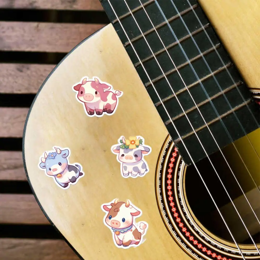 50 Шт. Мультяшные Радужные Наклейки С Изображением Коровы И Граффити