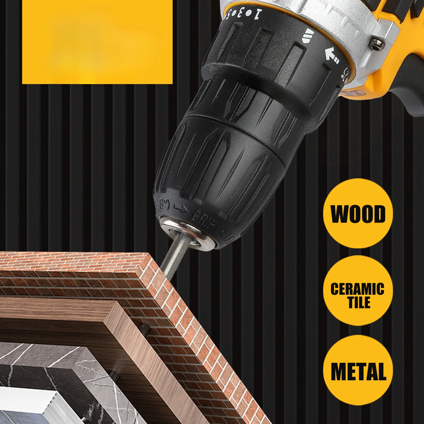 Беспроводная электрическая дрель LYUWO12V Перезаряжаемый миниатюрный беспроводной