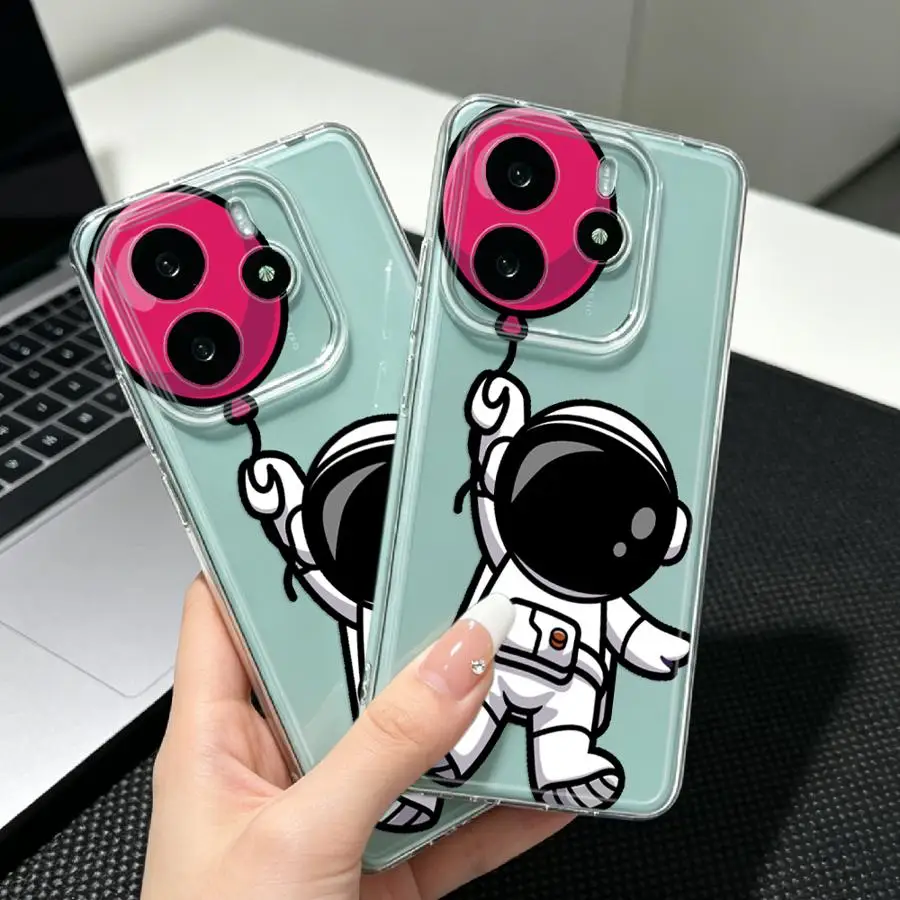 Фото Чехол для Xiaomi Redmi Note 15 10S 14C 12 13C 9 10 11 12S Note 13 14 Pro Plus 11S A4, мягкий чехол для телефона с рисунком астронавта №5