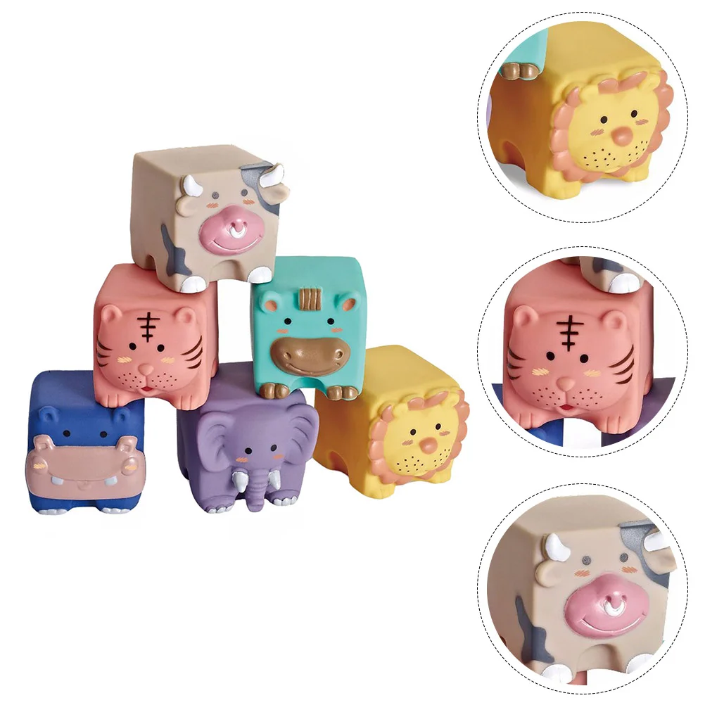 

6pcs Stackable Blocks Kids Building Blocks Kids Early Educational