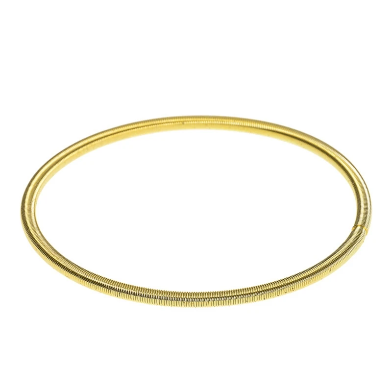 

Retractable Stainless Steel Spring Bracelet Metal Color Stackable Coil Bracelet