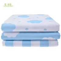 Chainho,Printed Twill Cotton Fabric,Clouds Pattern,Sky Blue,DIY Sewing & Quilting Cloth Material,Bed Sheet,Sleepwear,Dress,Skirt