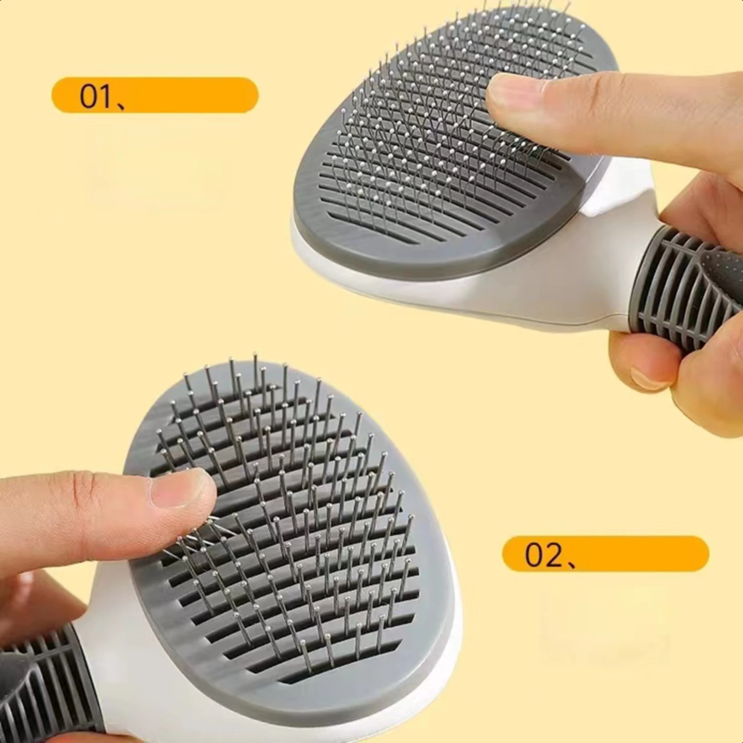 Efficient Premium Professional Floating Hair Remover Combs for Cats - Essential Grooming Supplies Your Beloved Feline. Tru