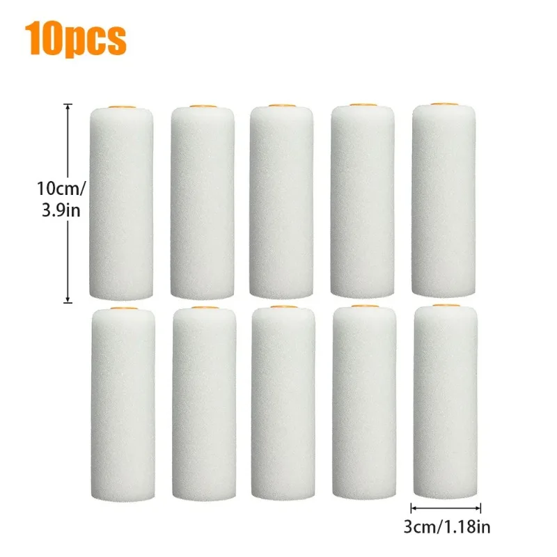 

Мини-валики для краски Foam Paint Roller Sleeves 10 шт.