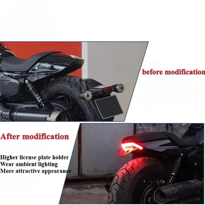 Фото Подходит для заднего фонаря Qianjiang Flash 600, модифицированная светодиодная фара с эффектом бегущей воды. №3