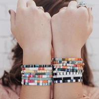 yuokiaa boho miyuki bracelet for women tila bead rainbow bracelets for girl gift summer pulseras elastic jewelry wholesale 2022