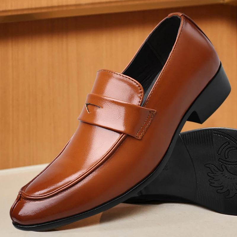 

Мужские кожаные туфли размера плюс, роскошные Ретро повседневные лоферы, женская обувь, британское платье, кожаная обувь, мужская обувь