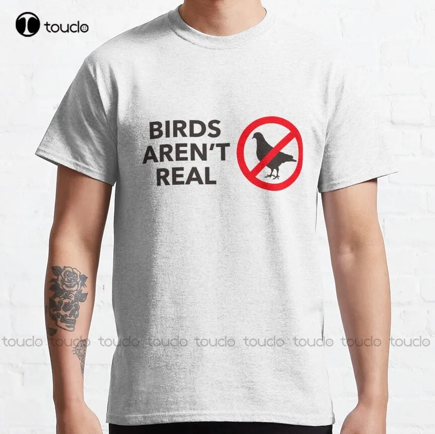 

Birds Aren'T Real Classic T-Shirt Shirt Stays For Men Fashion Creative Leisure Funny Harajuku T Shirt Christmas Gift Xs-5Xl New