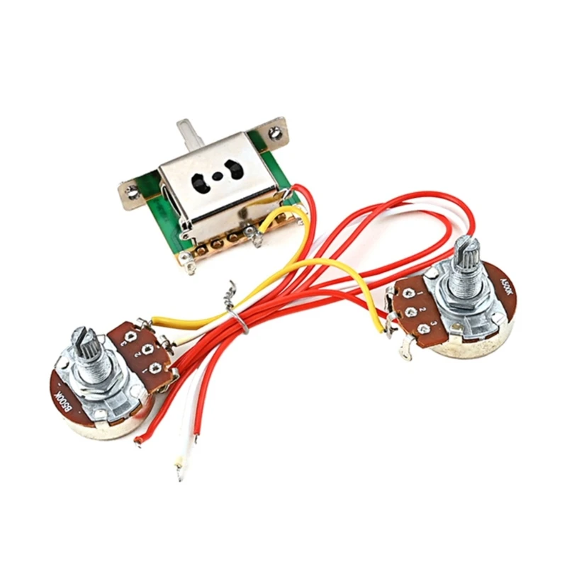 

1 Volume 1 Tone Prewired 3 Way Toggle 500K Pots and for Guitar 448D