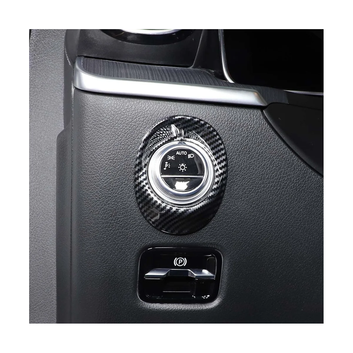 Кнопка головного света для Mercedes Benz C Cl W206 C200 C300 2022 аксессуары ABS углеродное волокно