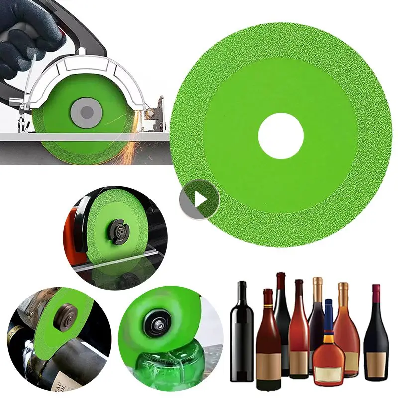

3pc Diamond Disc Saw Blade Ceramic And Ordinary Glass Tile Jade Marble Polishing Cutting Blade Sharp Brazing Grinding Disc 100mm
