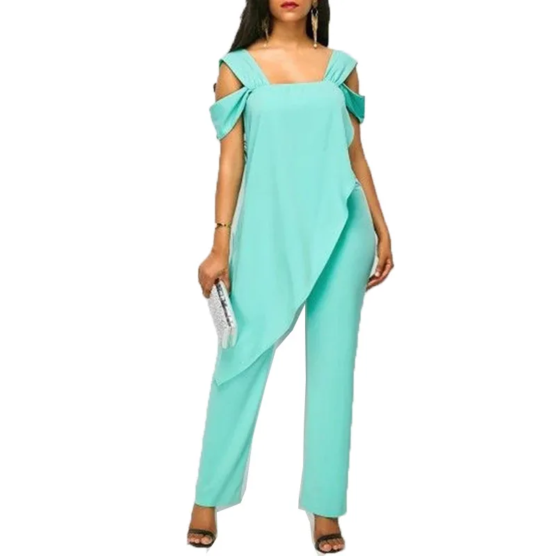 

Summer European and American women's wear casual women's wear basic shoulder strap irregular one-piece suit