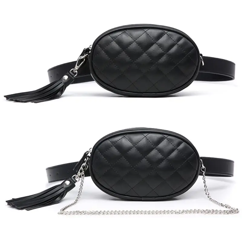 

Women Travel Waist Fanny Pack Tassel Belt Wallet Chest Crossbody Shoulder Bag