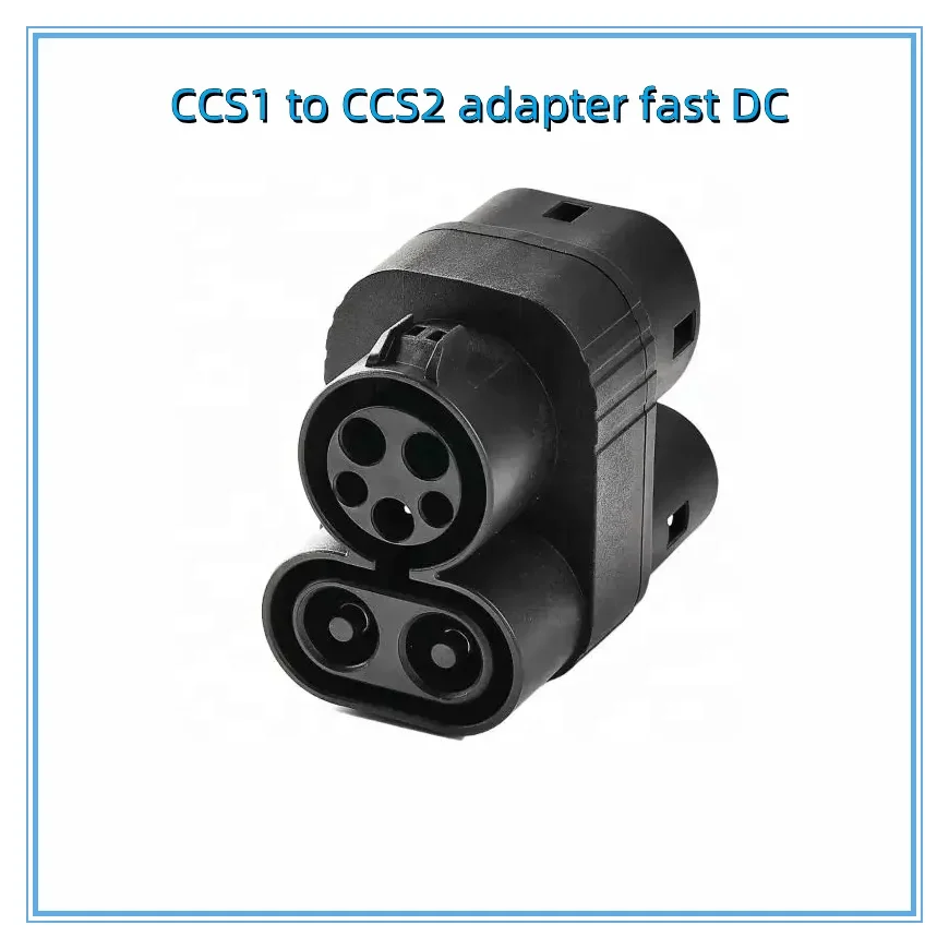 Фото Combo 1 to Ccs Combo 2 преобразователи постоянного тока Адаптер быстрой зарядки EV CCS1 to CCS2 Адаптер автомобильного зарядного устройства 150 кВт Разъем для электромобиля №3