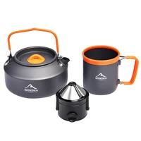 widesea camping coffee cookware set camping kettle set camping cookware for hiking backpacking and picnic trekking