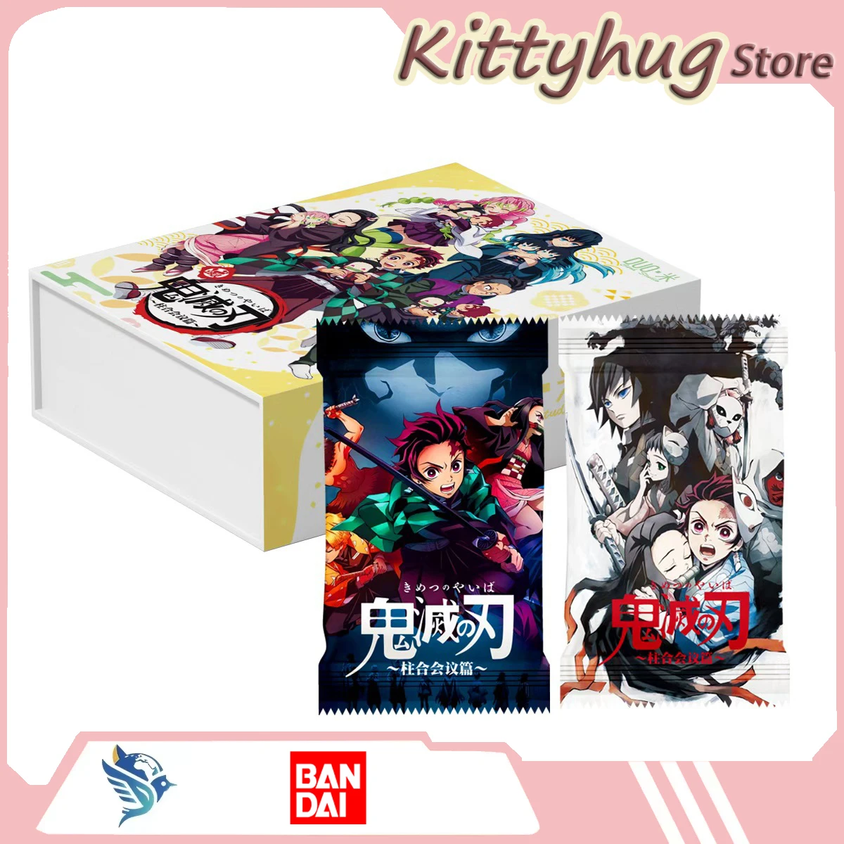 Фото Коллекционные карты Bandai Demon Slayer, часть 1: Классические персонажи аниме (WSP, MEX, ZX, TP) — подарок для фанатов, включая Танджиро Камадо и Незуко Камадо. №1