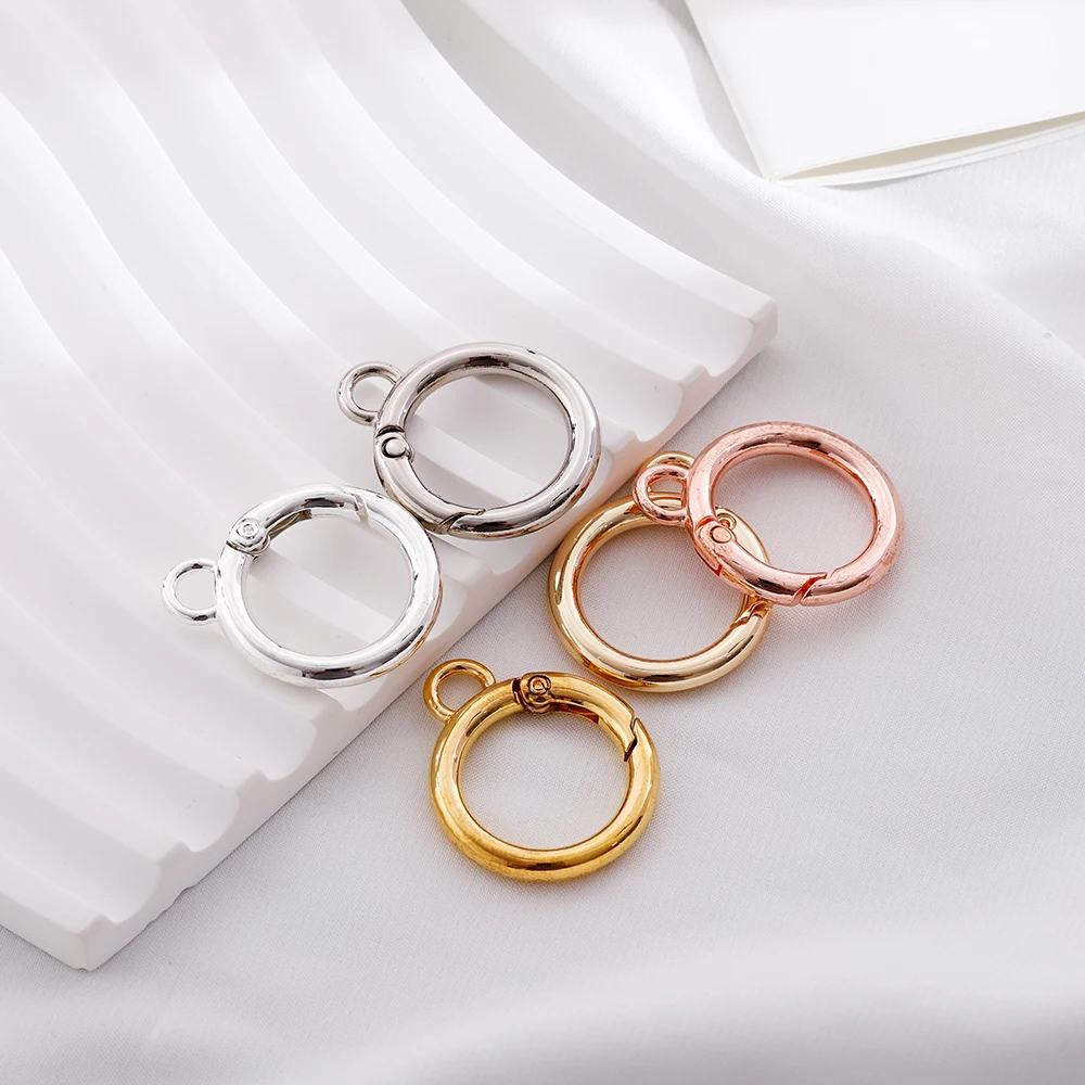 5 шт. уплотнительное кольцо из сплава пружинные застежки с отверстием Круглый