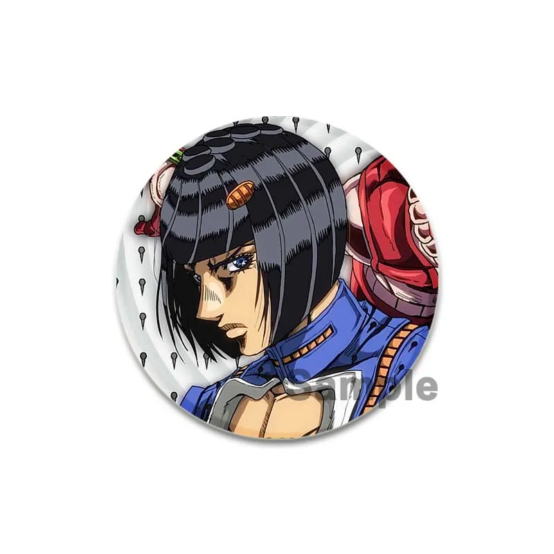 

Classic Anime JoJo Bizarre Adventure Brooch Pins on Backpack Cartoon Figure Dio Brando Kujo Jotaro Badge Fans Collection Gifts